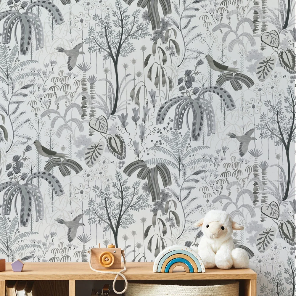 Willow Grey Peel and Stick Wallpaper, 28 sq. ft.