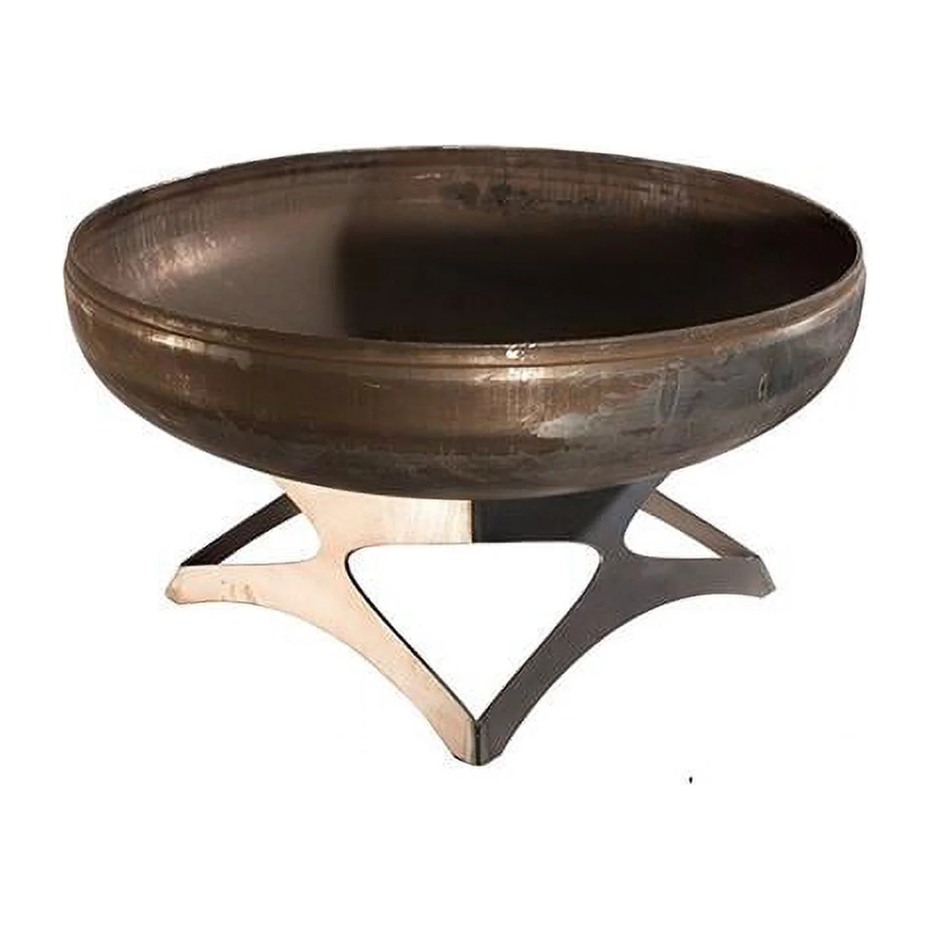 Ohio Flame OF36LTY-CB 36 dia. Liberty Natural Steel Curved Base Fire Pit
