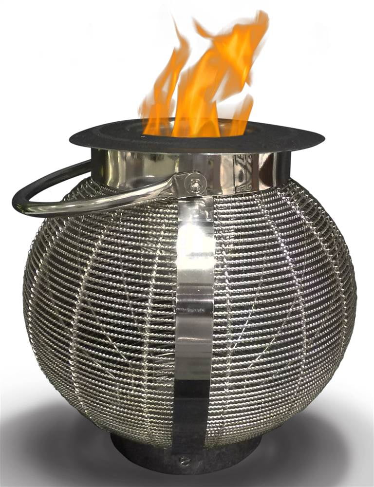 Anywhere Fireplace 90240 2 in 1 Jupiter Fireplace Lantern, Silver
