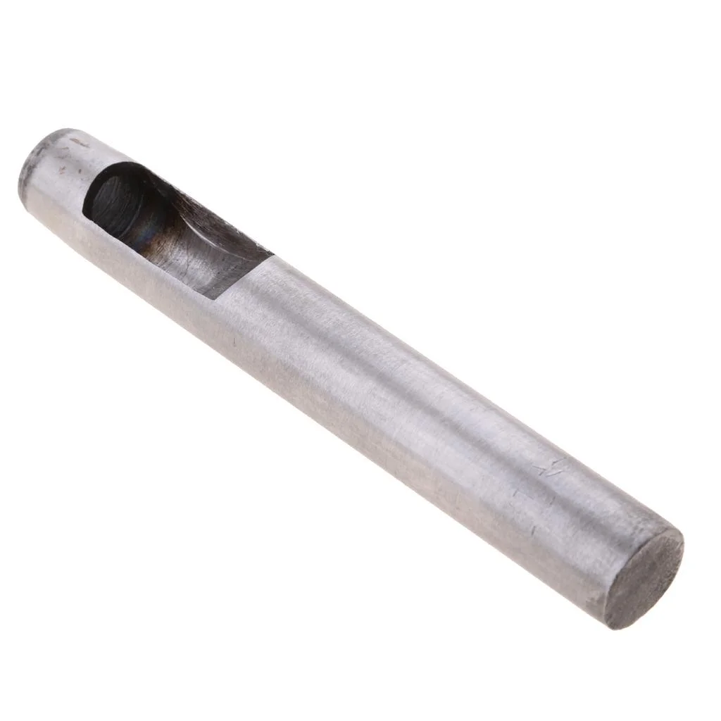 oshhnii 5xSteel Round Hollow Punch Hand Tools Hole Punching Leather Gasket 11mm 5 Pcs