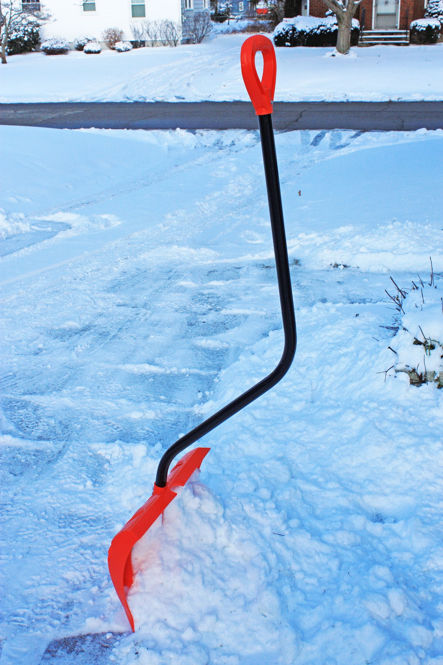 EMSCO Group - Bigfoot Premium Polyethylene Snow Shovel with Metal Lifesaver Handle and Metal Edge