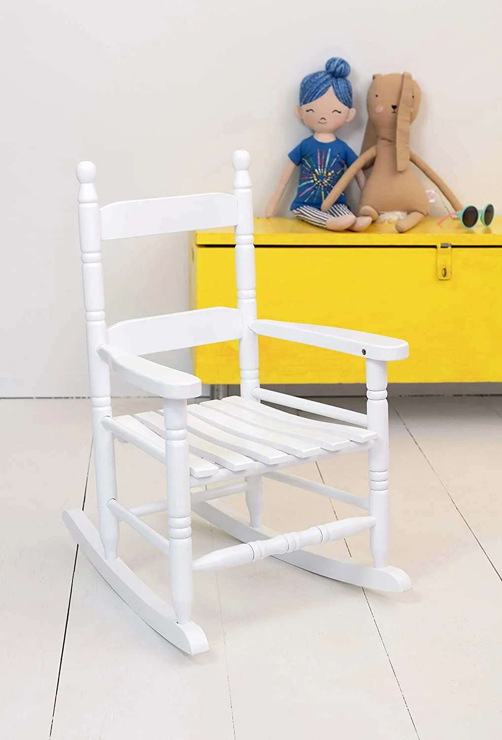 Classic Child's Porch Rocker White