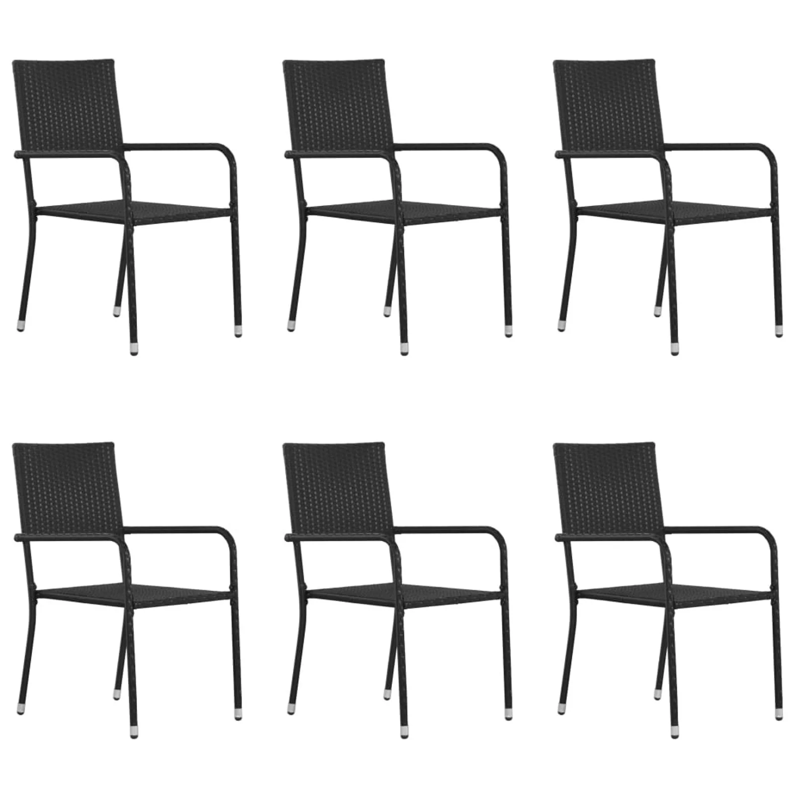 Andoer parcel, Furniture Patio Chair Chairs Poly Rattan Chair Chairs Patio PcsPatio 6 PcsChairs 6 Pcs Chairs Lawn ChairPatio Chair Lawn Chair Poly Vidaxl Inches (w X