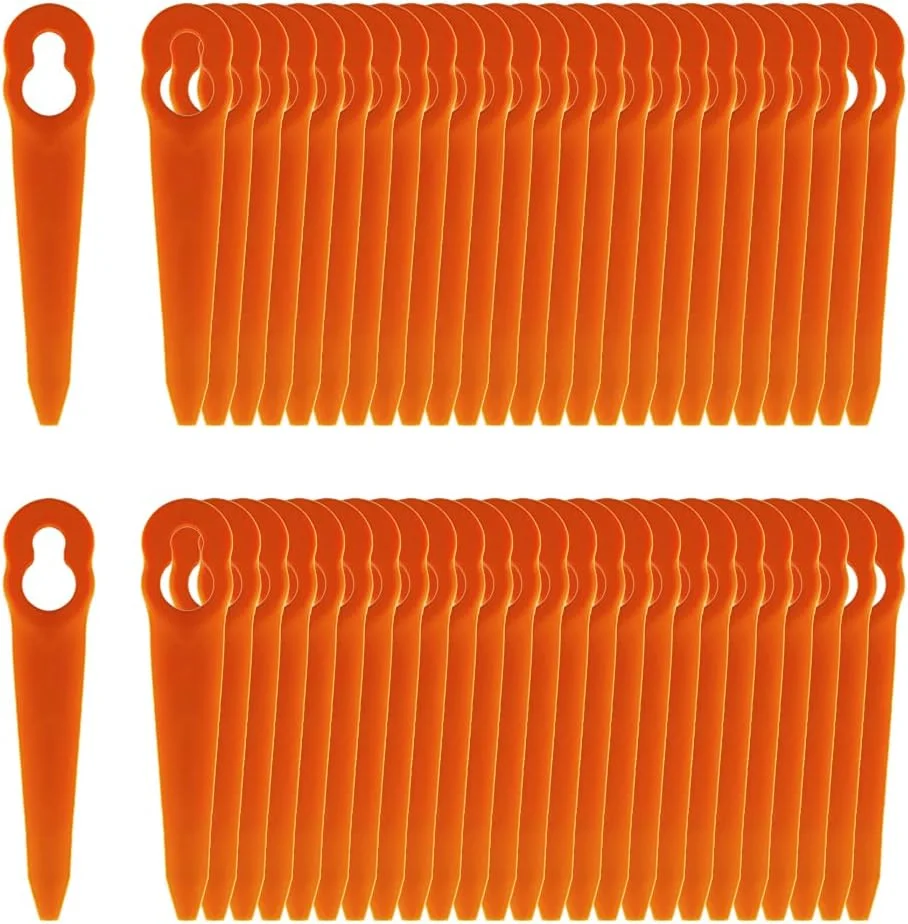 100Pcs Plastic Replacement Blades Compatible with STIHL Polycut 2-2 Polycut 3-2 Grass Trimmer FSA 45 FSA 57 FSE 52,Sun Joe 24V-GT10, Redback Swift 40V