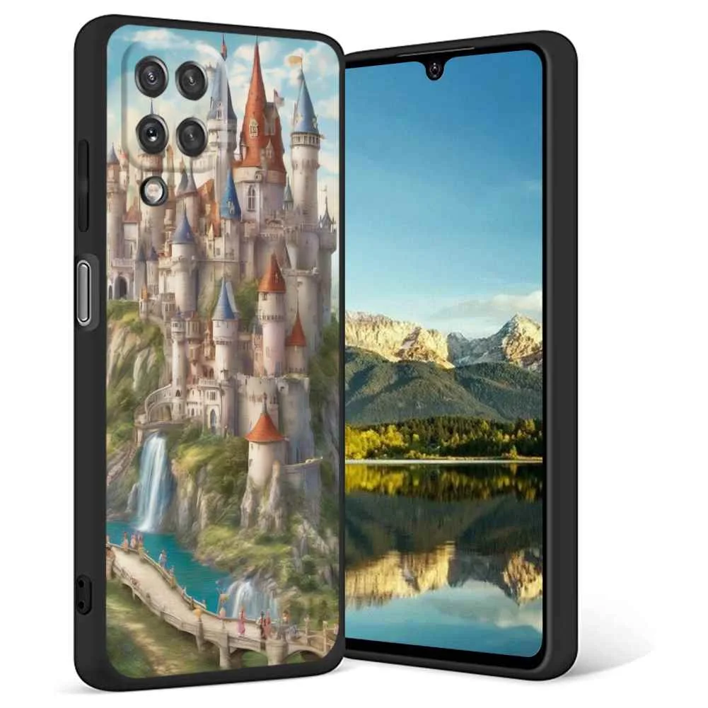 Whimsical-fairy-tale-castles-6 phone case for Samsung Galaxy A12 for Women Men Gifts,Soft silicone Style Shockproof - Whimsical-fairy-tale-castles-6 Case for Samsung Galaxy A12