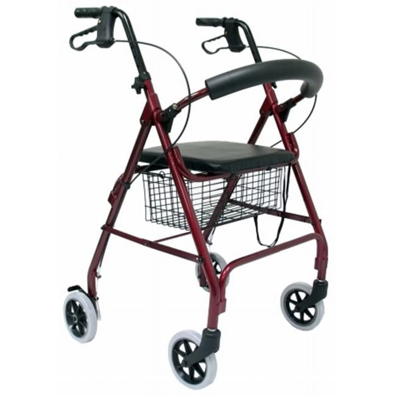 4 wheel Rollator-Burgundy