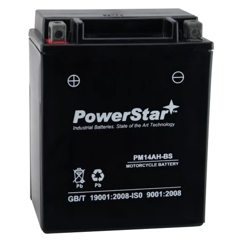 PowerStar YTX14AH-BS ATV Battery Compatible with Polaris ACE 570 SP