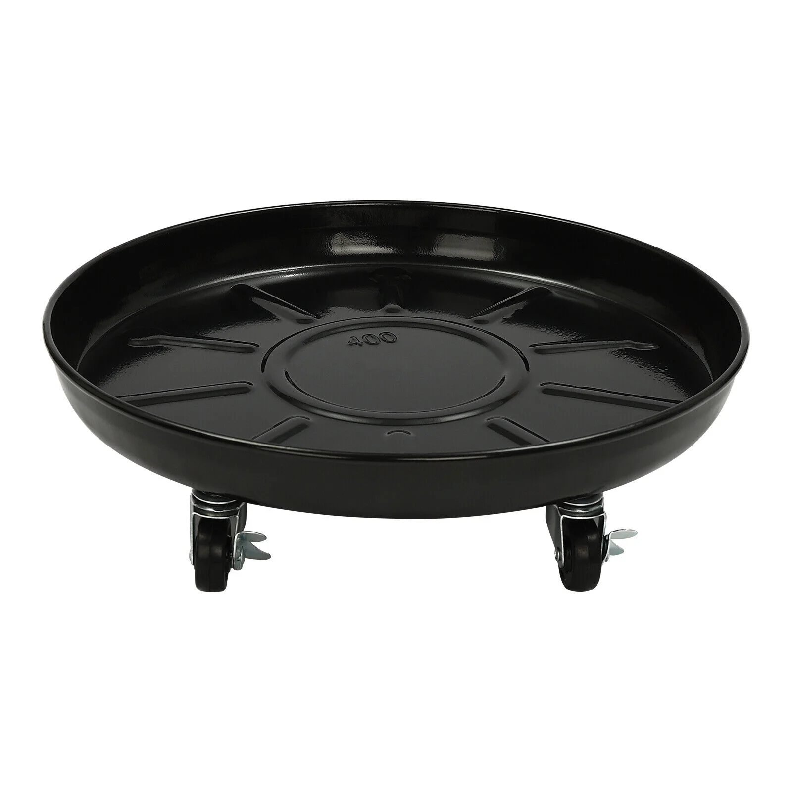 3Pcs Flowerpot Trays Planter Trolley 16 inches Plant Stand with Lockable Wheels