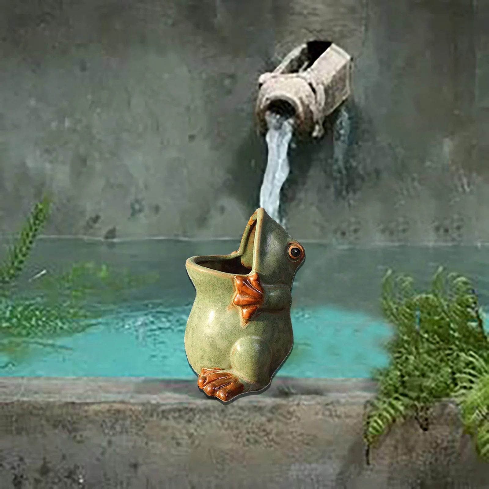 European Retro Kiln Changing Glaze To Make Old Succulent Flower Pot Creative Frog Pot Succulent Flower Pot