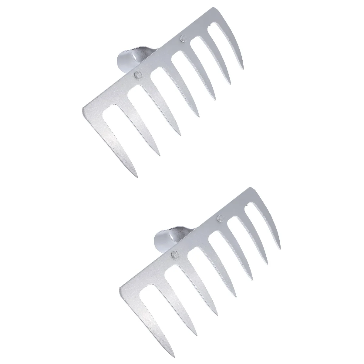Etereauty Leaf Rake Garden Rake Head Tools Arable Cleaning Soil Grass Tool Up Pick Hand Grabbers Rakes Scoops Lawn Metal Parts