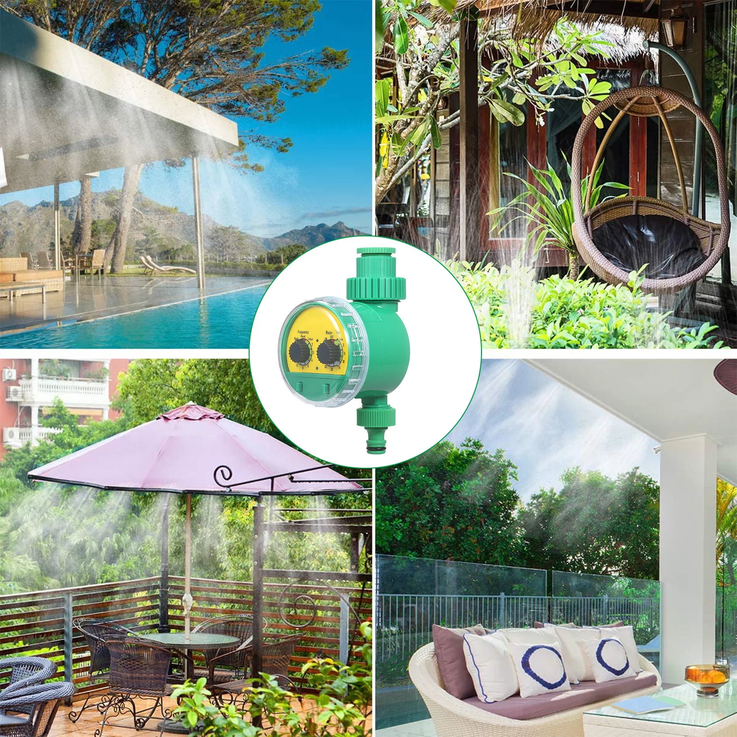 Electronic Automatic Irrigation Kit by Anself, Watering System for Garden with Timer