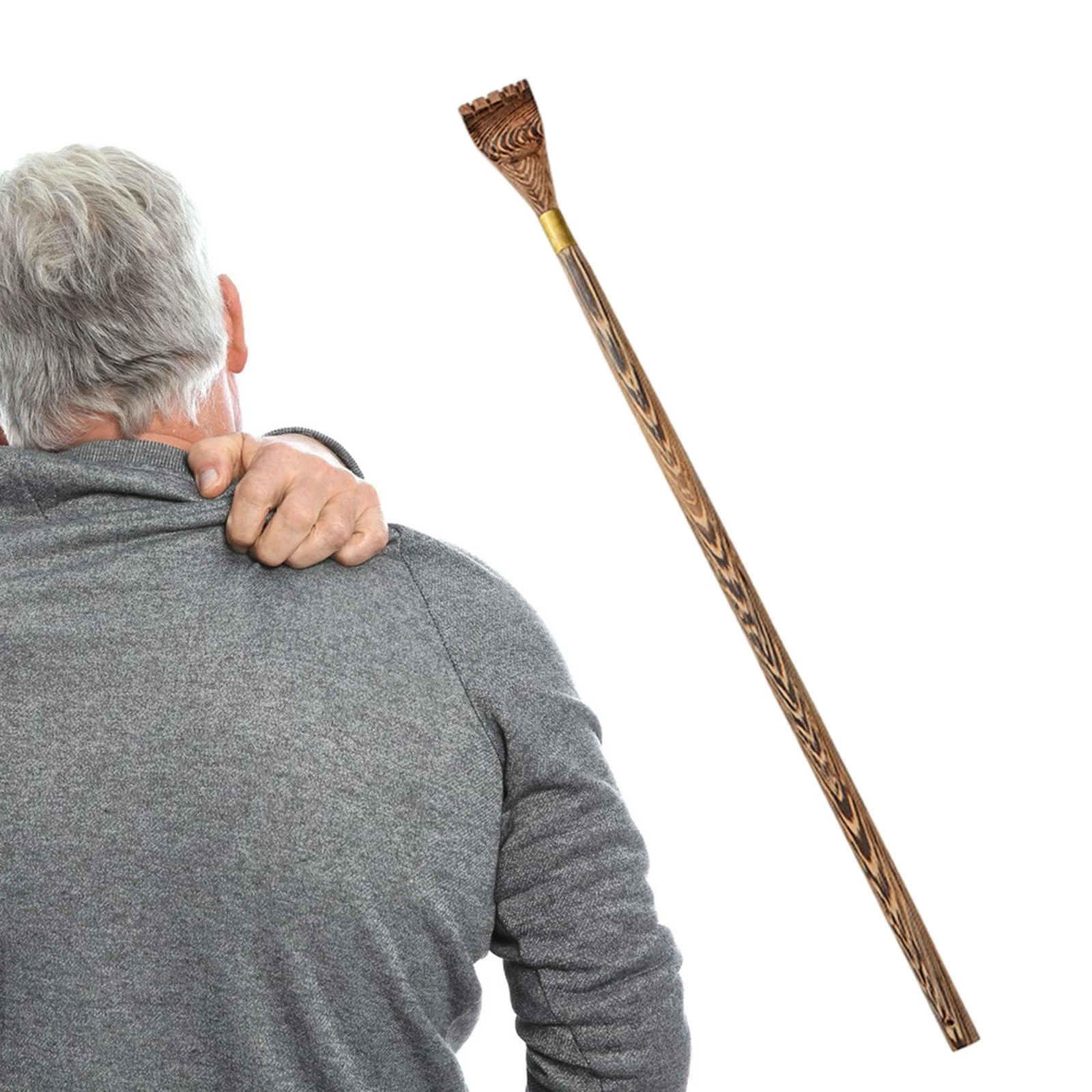 EHJRE Back Scratcher Back Scratcher Tool Long Handle Home Face Head Foot Scratcher Office Itch Relief Back Scratching Rake Massager 42cm