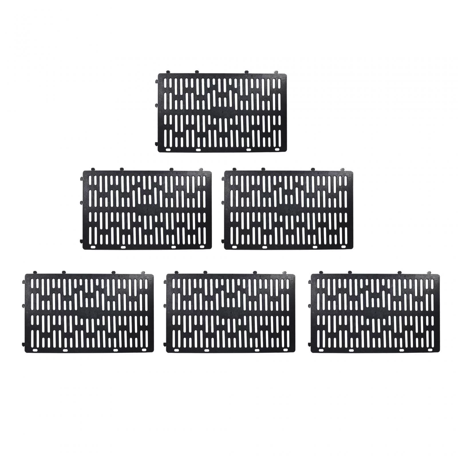 6 Pieces Tree Trunk Protector Panels Sleeve Tree Cover Expandable Anti Chewing Tree Wraps Sapling Protector for Garden Home Yard Black