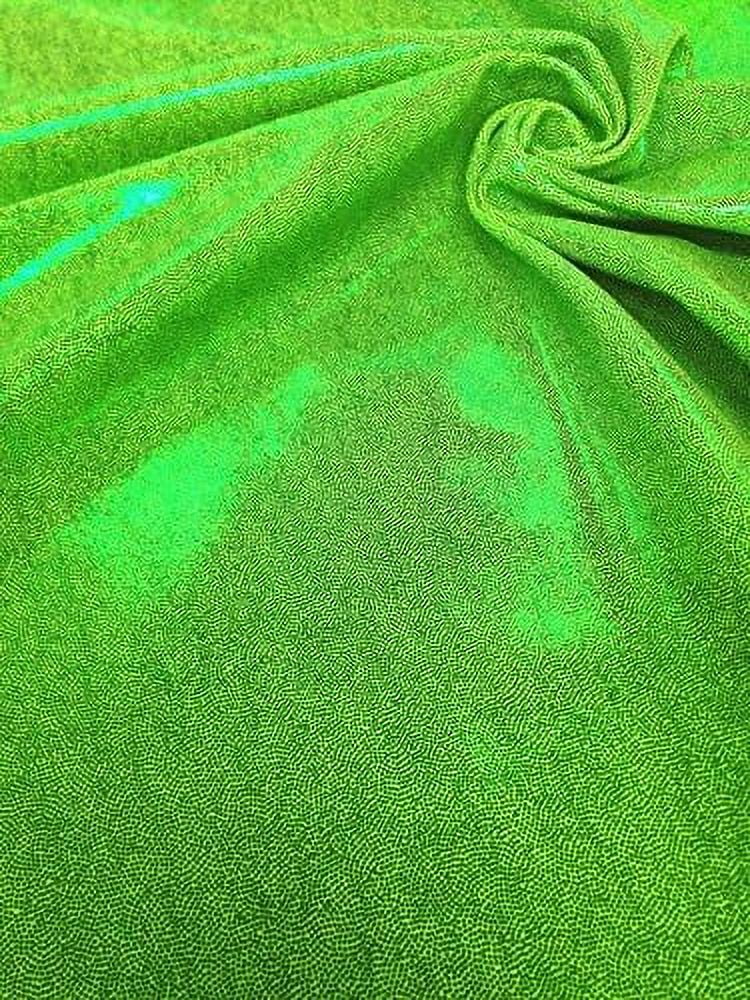 Shiny Finger 4-Way Stretch Heavy Nylon Spandex Fabric (Lime)