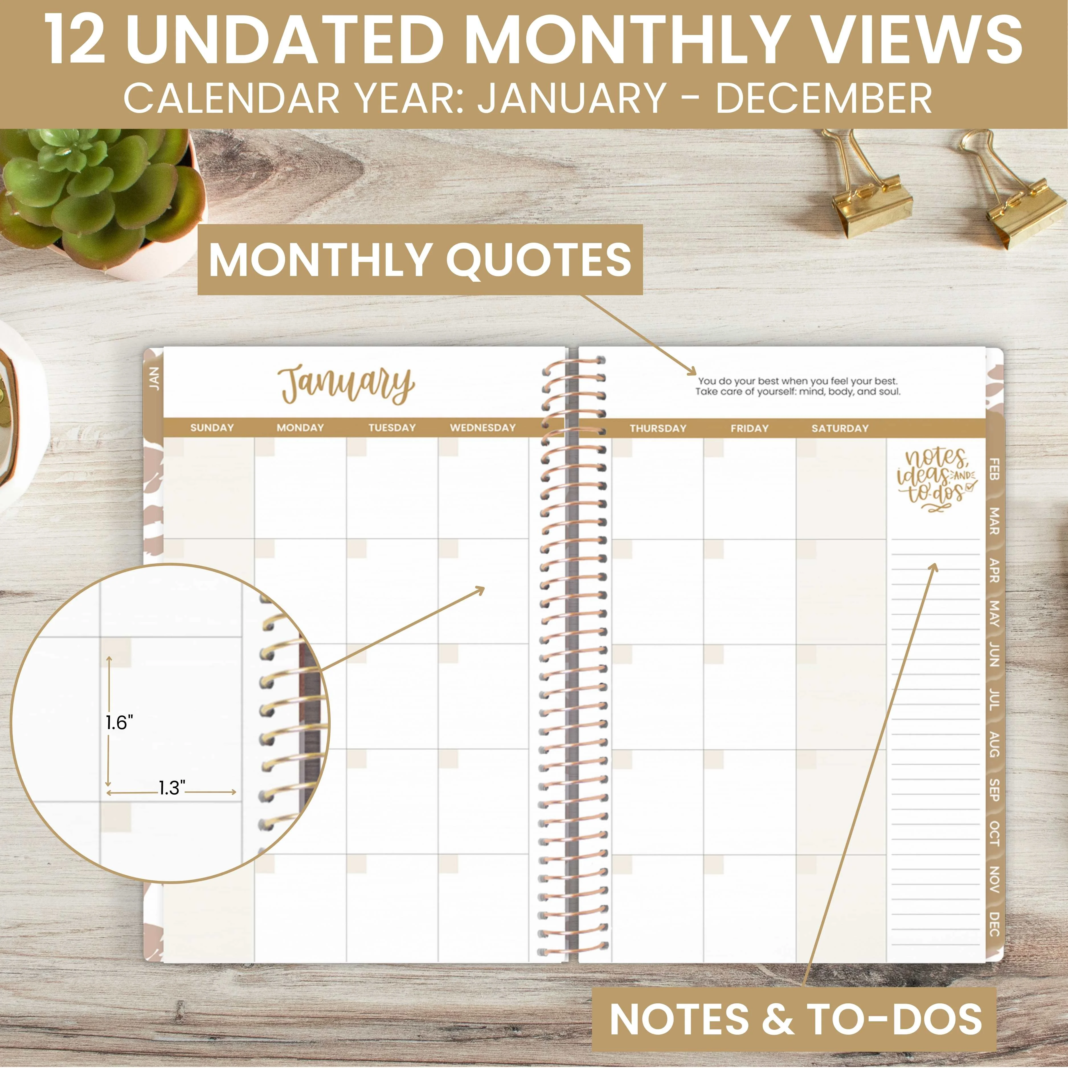 bloom daily planners Undated Soft Cover Planner 5.5