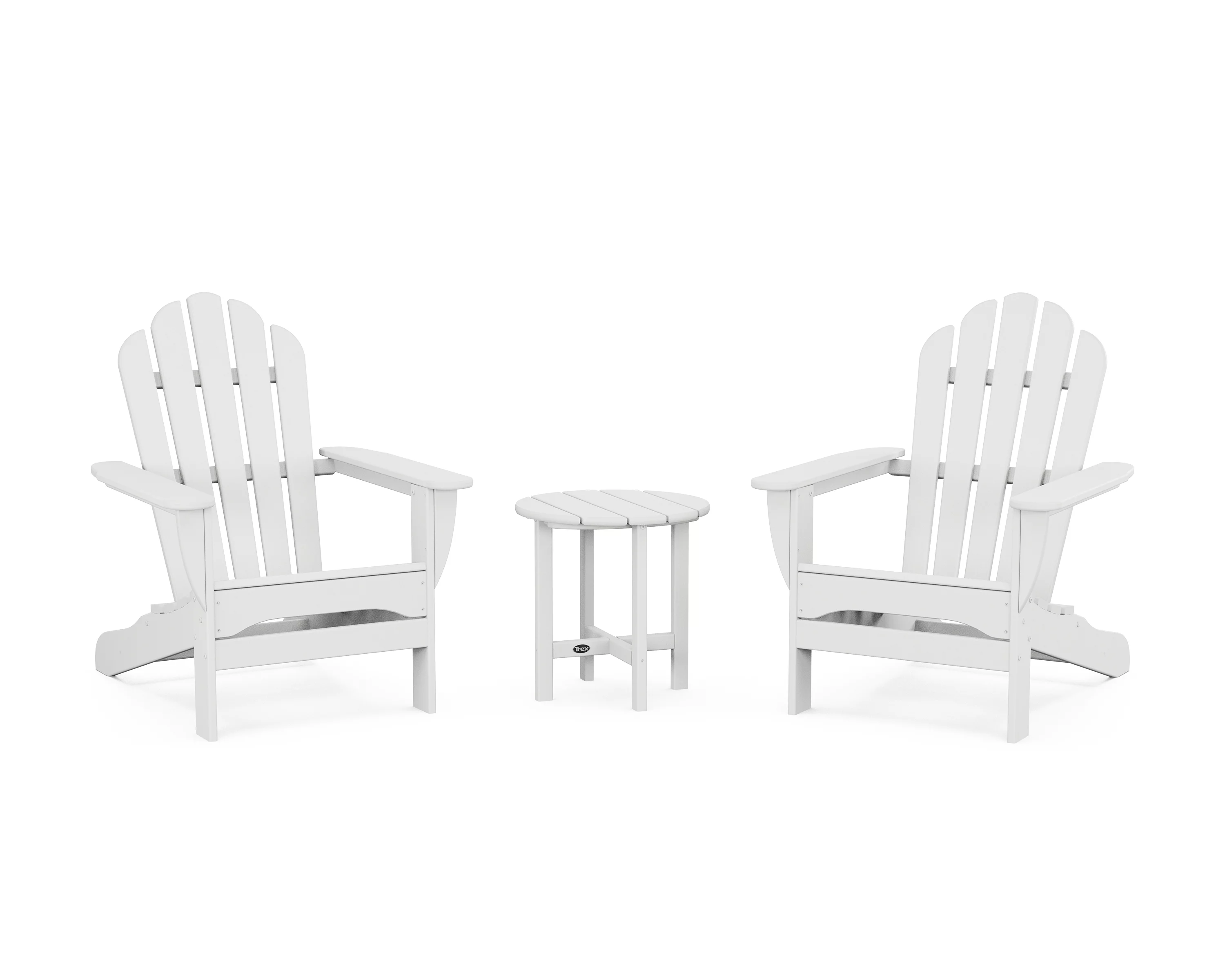 Trex® Outdoor Furniture™ 3-Piece Monterey Bay Adirondack Set in Classic White