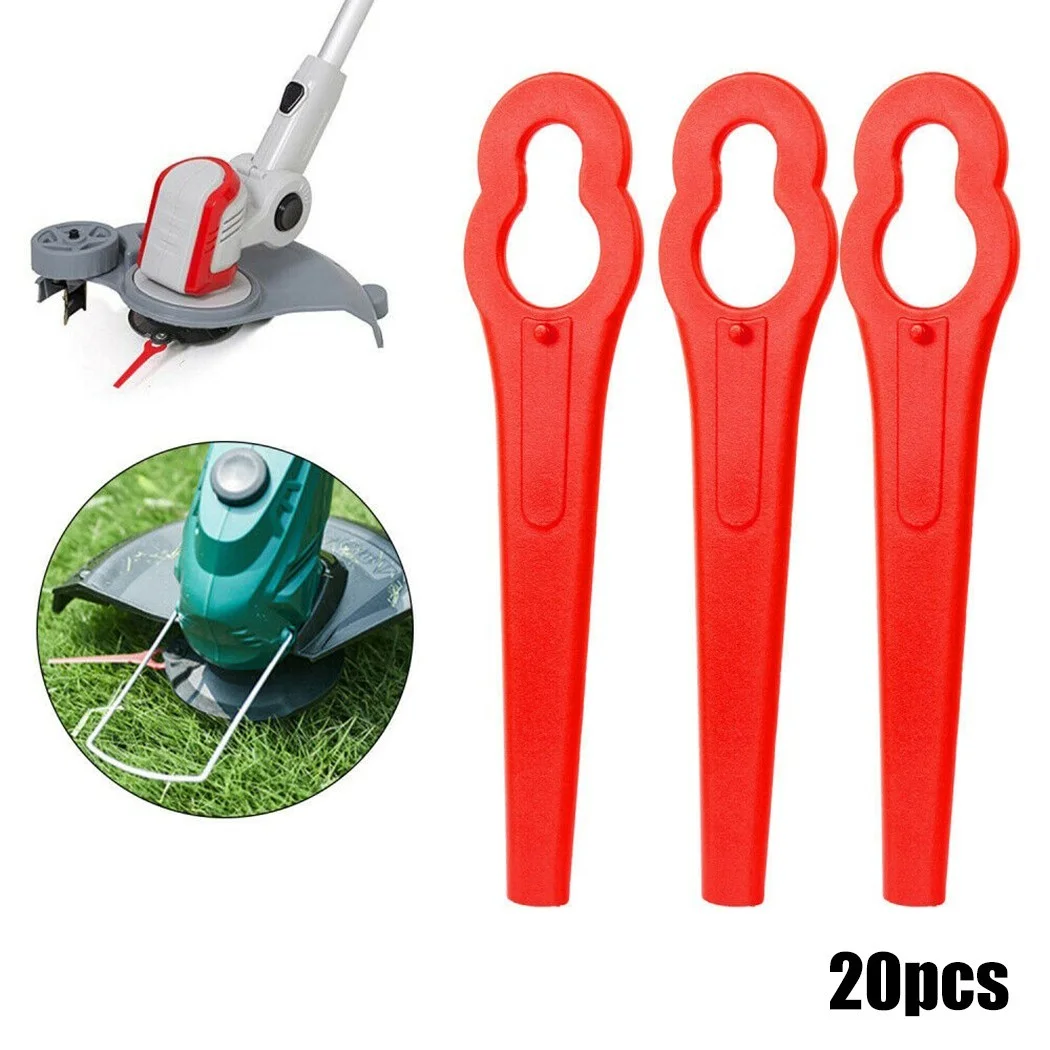 20pc Plastic Blades for Einhell Akku GE-CT 18 Li Cordless Strimmer Grass Trimmer