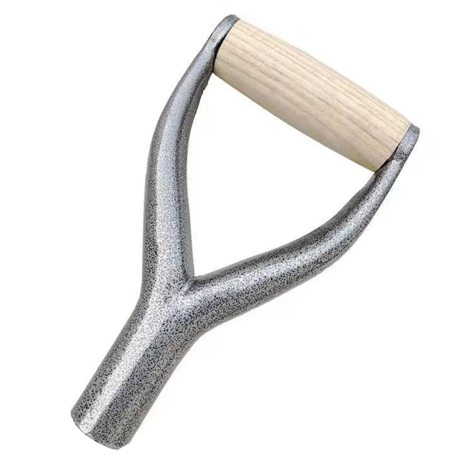 Shovel Handle Grip D Handle Replacement Iron Handle wooden grip Sturdy Push Brooms Shovel Grip Spade Handle for Garden Lawn Tool Digging Tools