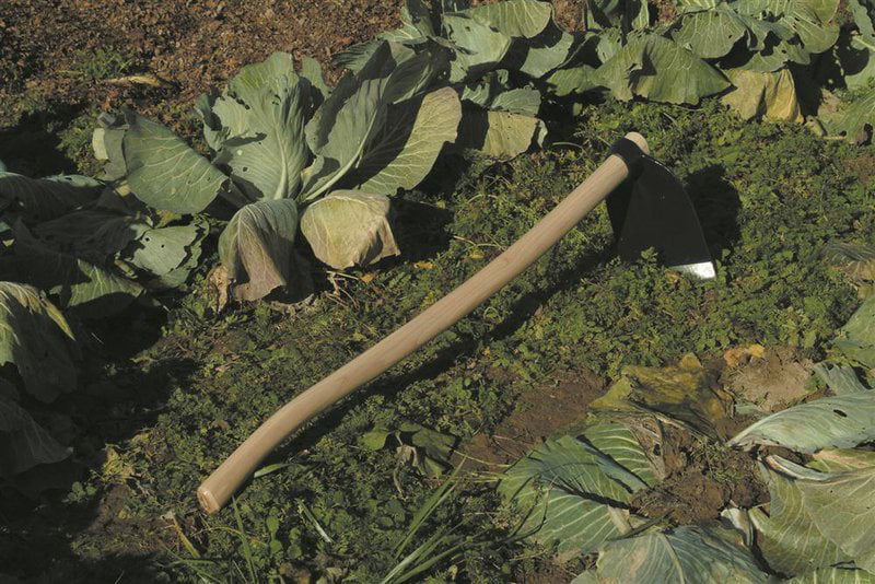 European-Style Grape Hoe Stays Sharp Hickory and Steel Weeding and Gardening