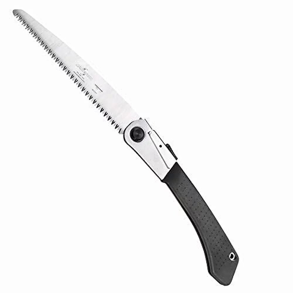 8 Inch Folding Pruning Hand Saw For Single Hand Use With Tri-Cut Blade And Resistant Grip, Professional Grade Knife