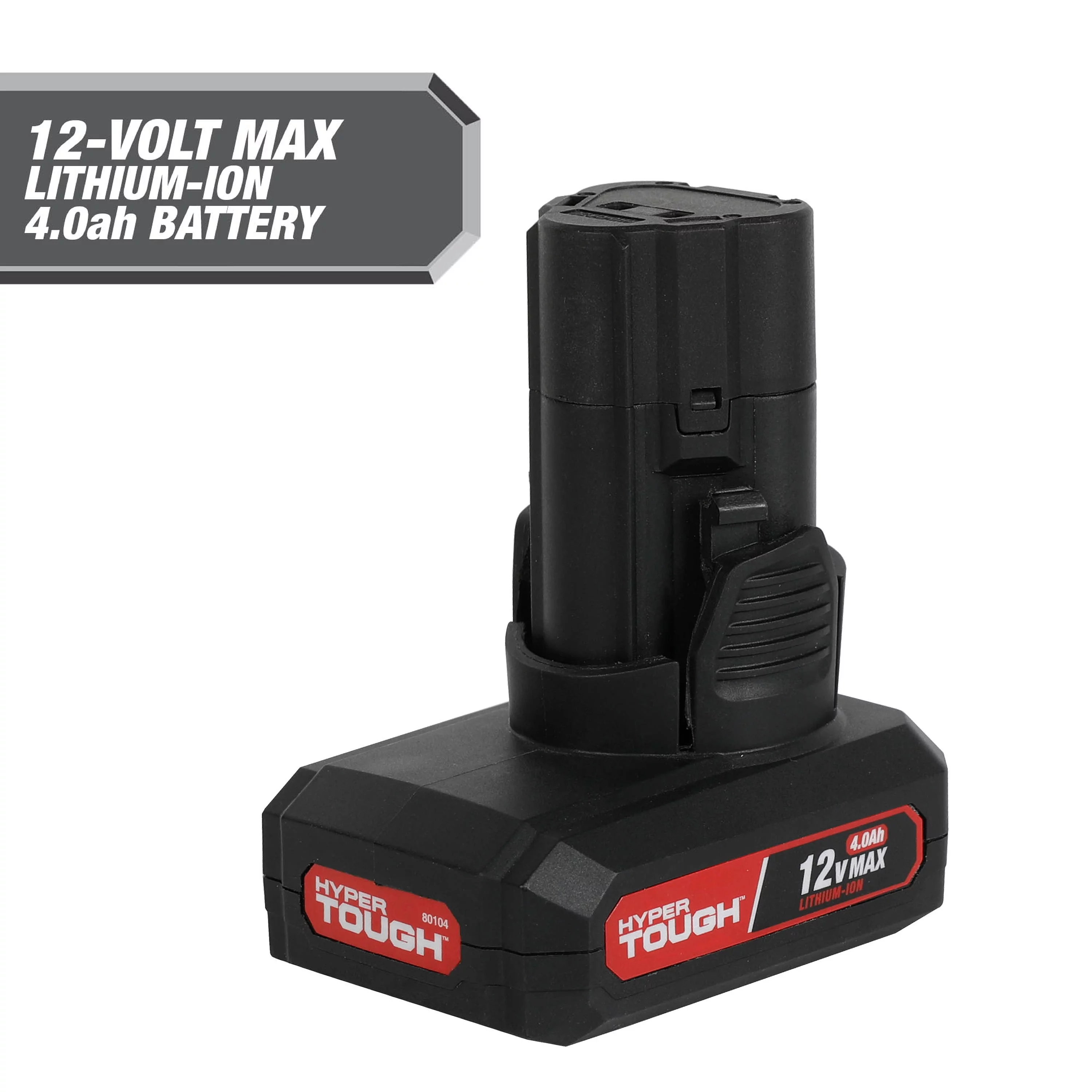 Hyper Tough 12V Max Lithium-Ion 4.0Ah Battery, Model 80104
