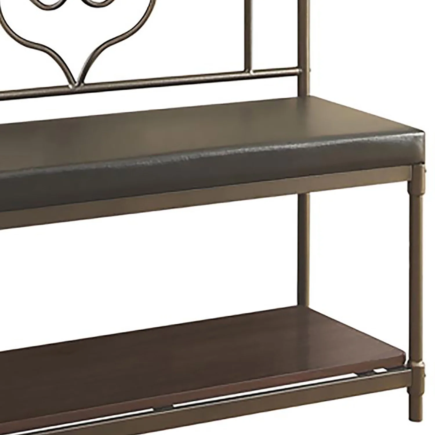 TQJKLFDY Black and Walnut 6-hook Hall Tree