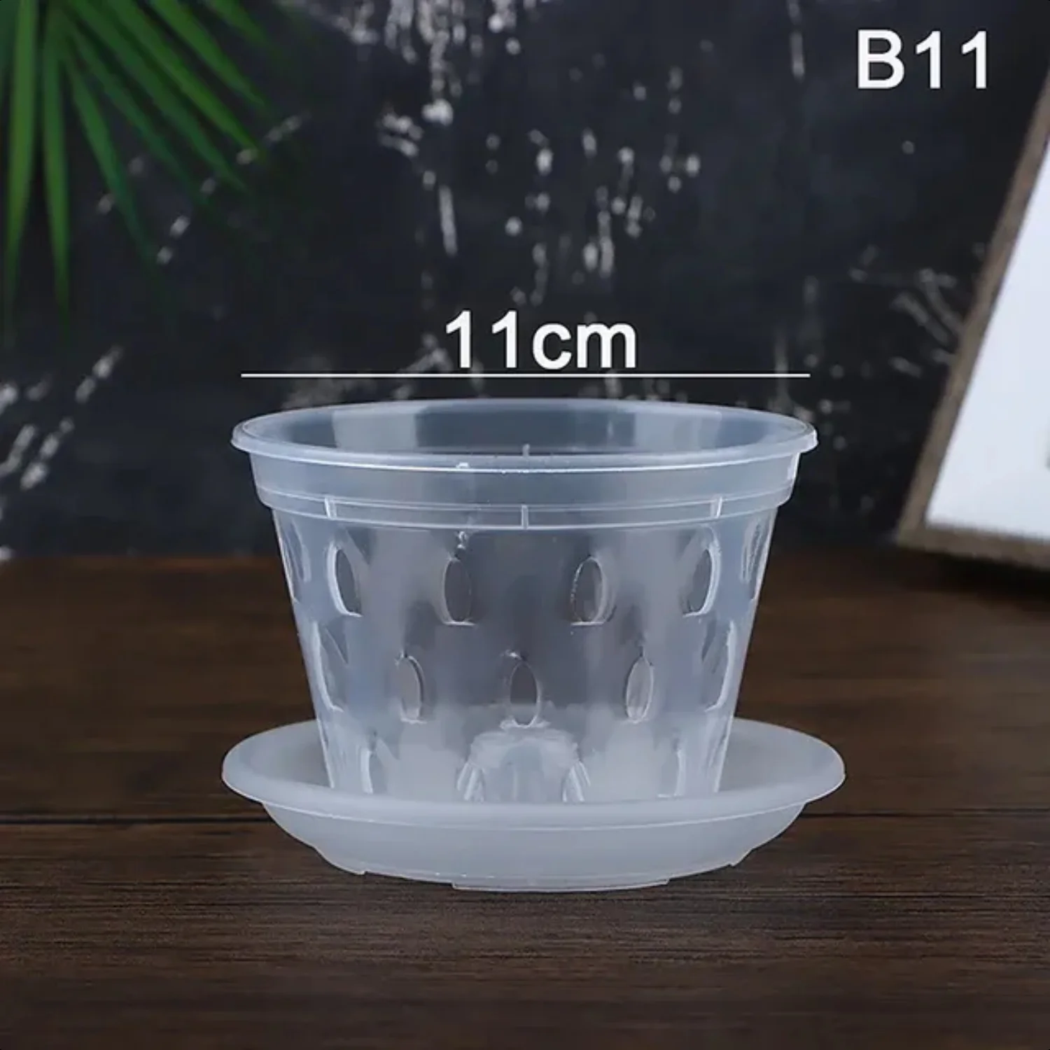 Breathable Transparent Plastic Orchid Baskets with Drainage Holes for Garden Planters - Essential Flower Pot Accessories