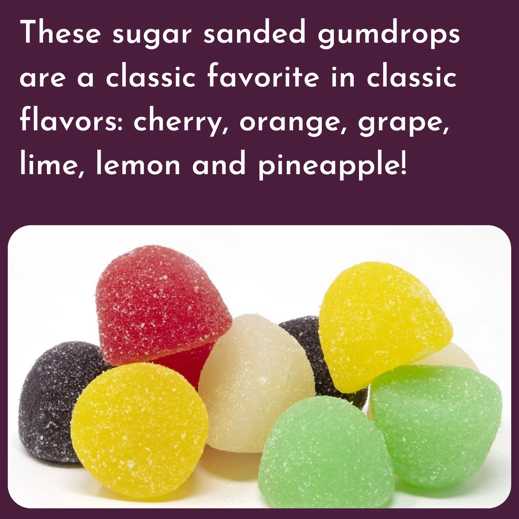 WinCrest Assorted Sour Gum Drops - Assorted Flavors - 5 Lb Case