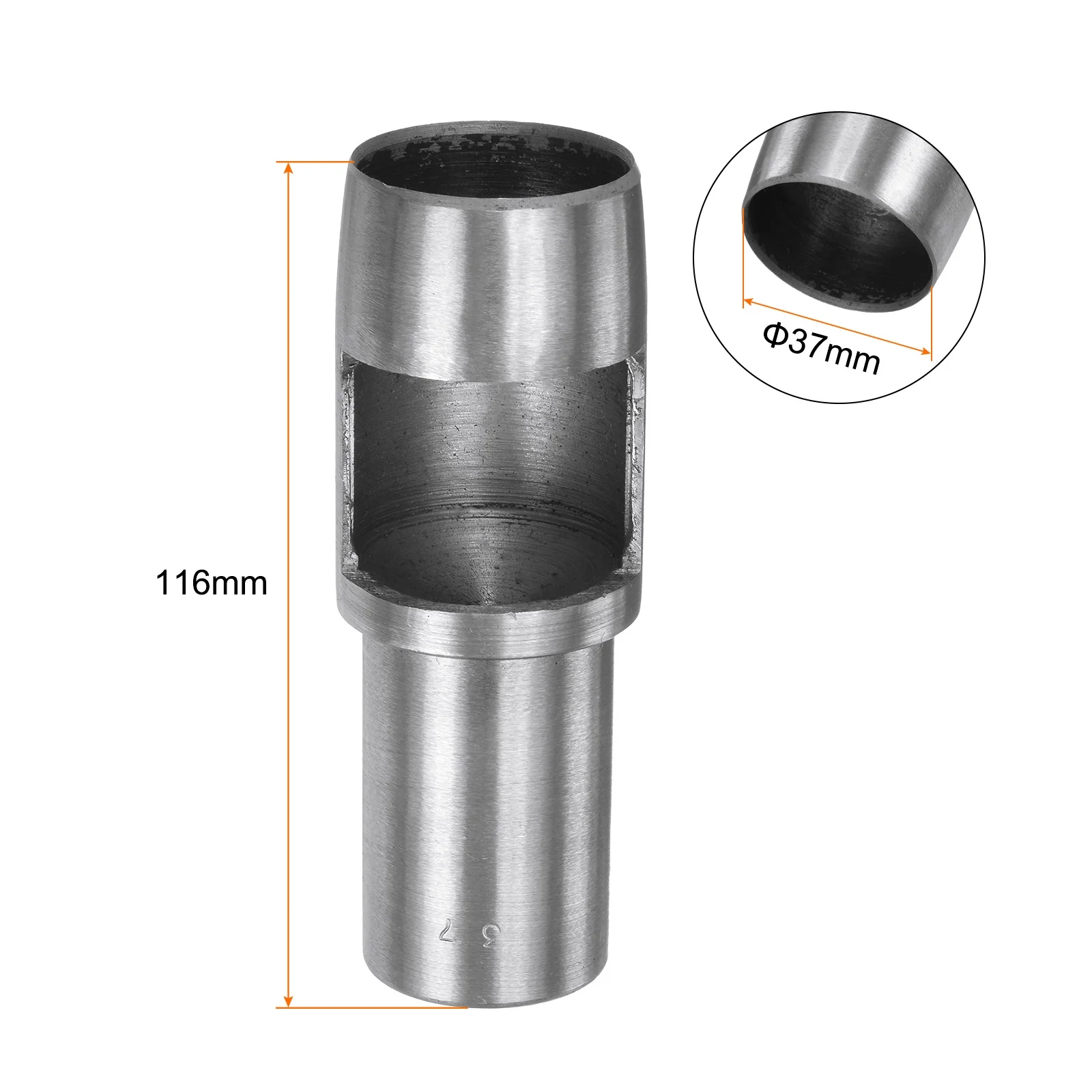 Uxcell Hollow  Punch Tool 37mm Hole Punch Carbon Steel for Watch Belts Leather