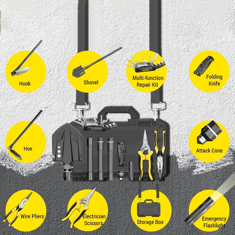 moobody Camping Shovel, Heavy Duty Survival Tool for Hiking, , and Emergency Situations