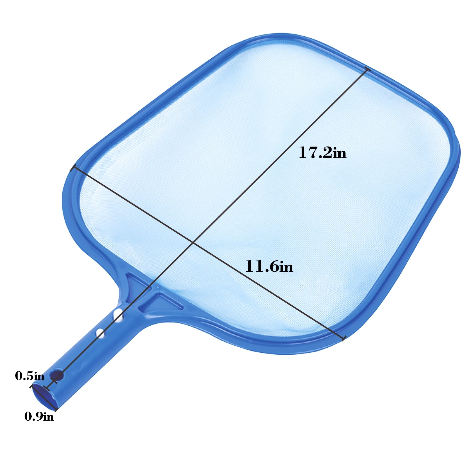Honeydrill Leaf Skimmer Net with Ultra Fine Mesh Netting for Cleaning Swimming Pool, Blue