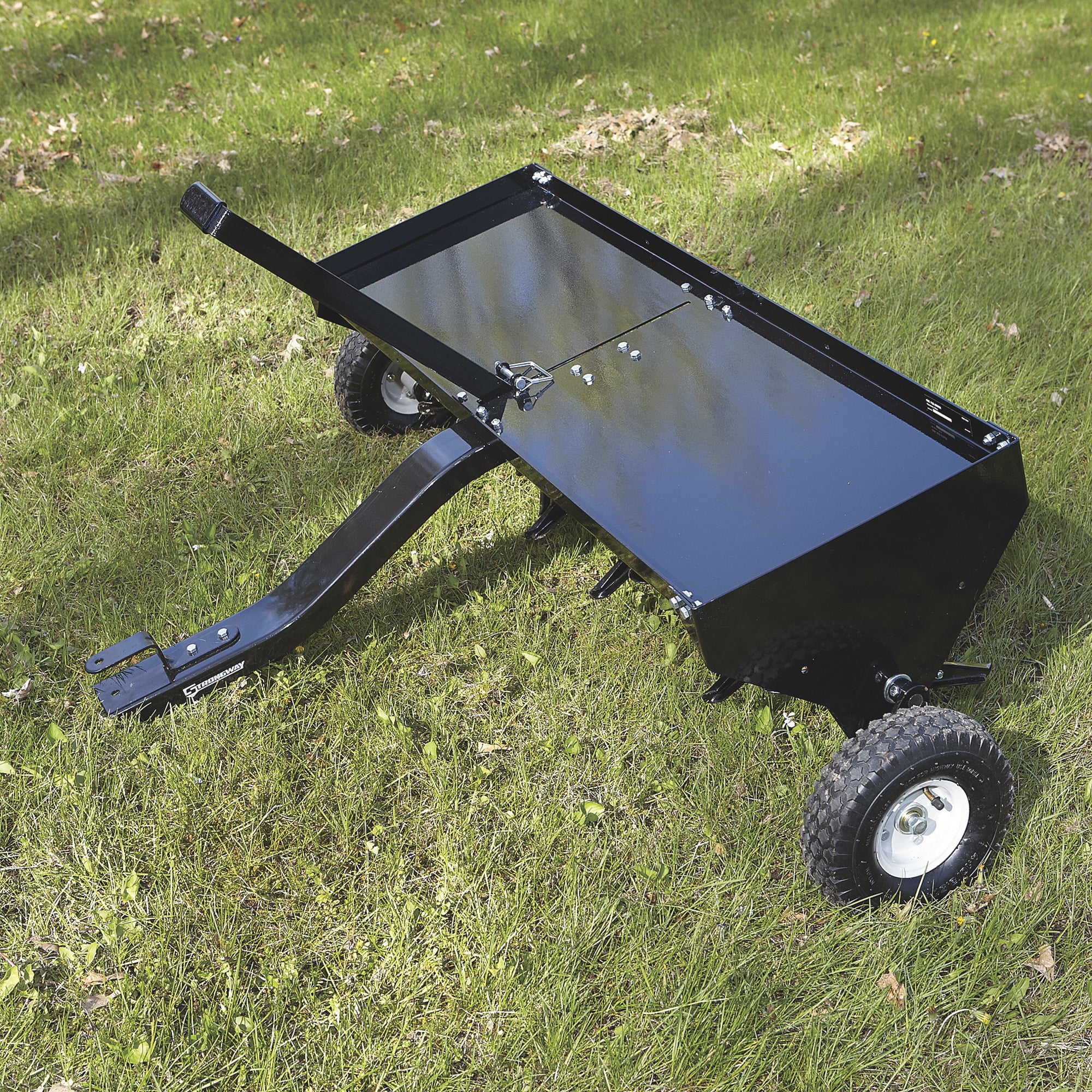 Strongway Tow-Behind Plug Lawn Aerator, 48in.W, 32 Coring Plugs