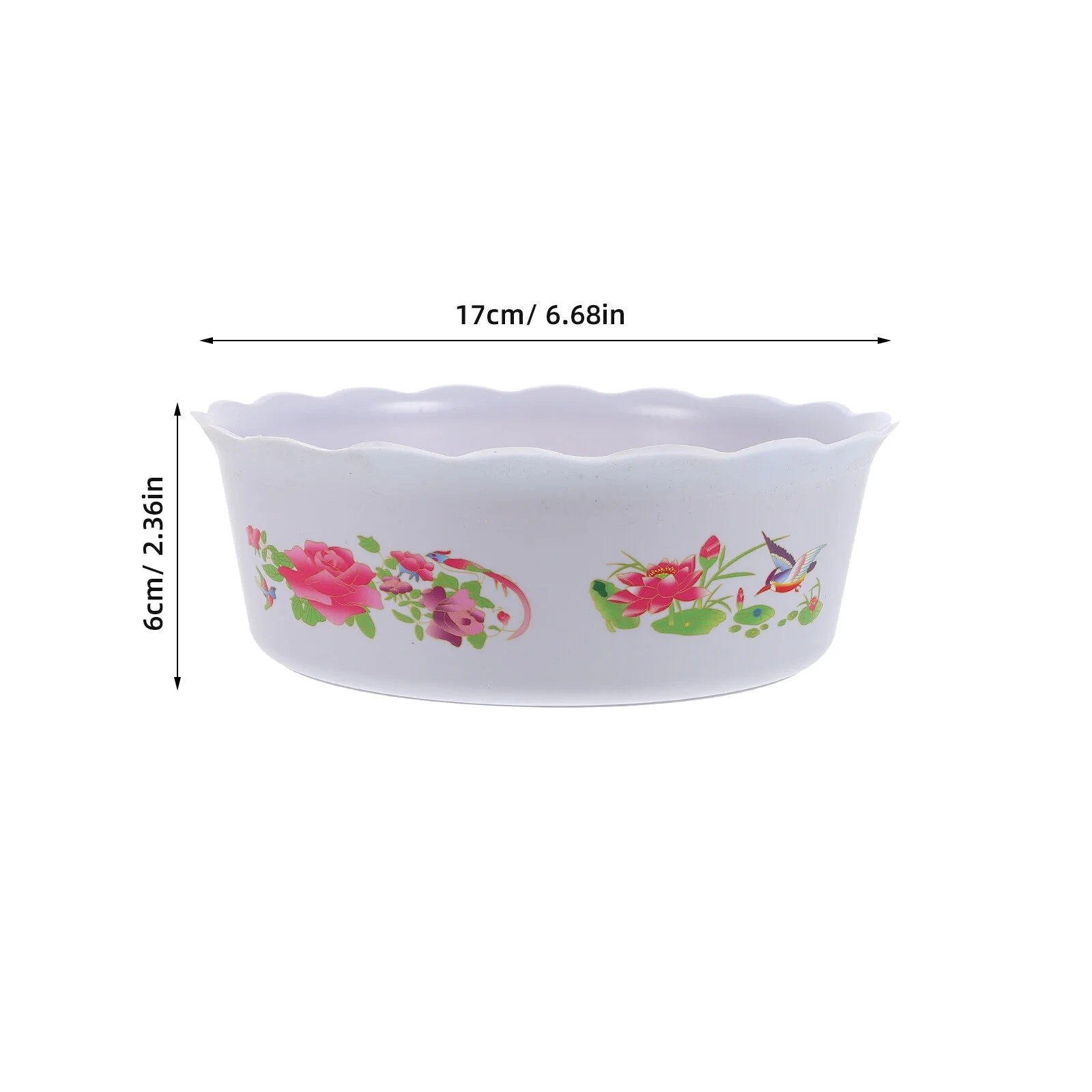 Jibingyi 6Pcs Water Lily Pot Small Fish Bowl Plastic Plant Planting Pot Plastic Reusable Plants Pot Water Plants Planter