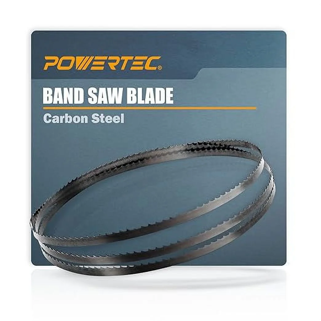 POWERTEC 70-1/2 Inch x 1/4 Inch x 24 TPI Bandsaw Blades for Woodworking, Band Saw Blades for Sears Craftsman 21400 and Rikon 10-305, 10-3061 10