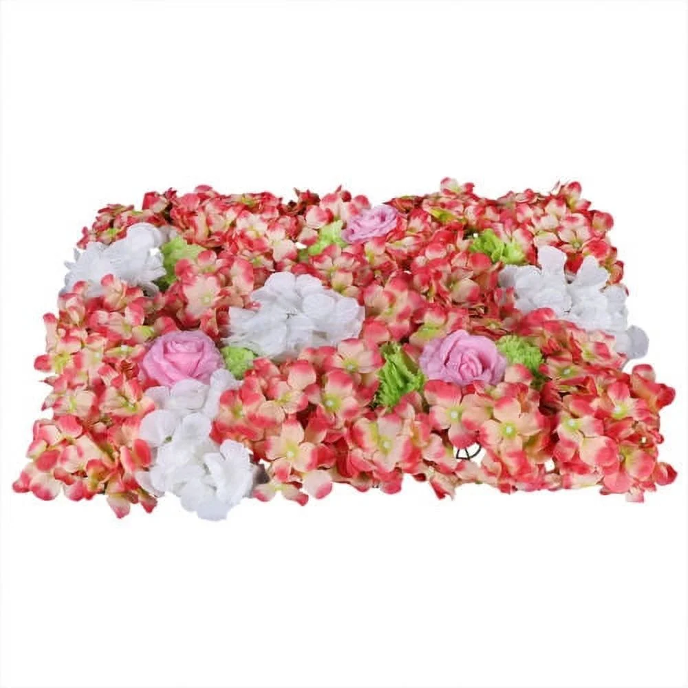 6 Pack Artificial Fake Flower Hydrangea Wall Panel Banquet Wedding Backdrop Wall