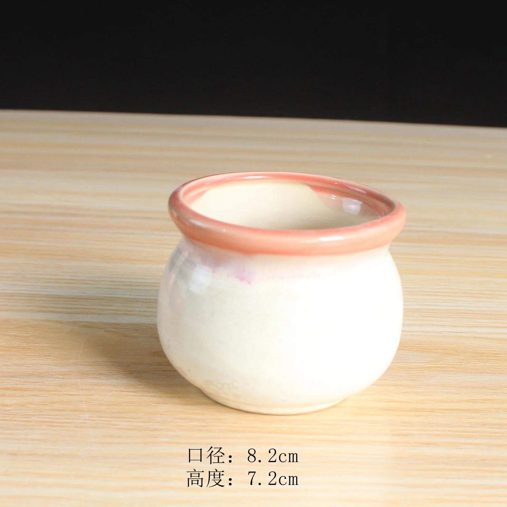 Ceramic Succulent Flower Pot, Antique-style Flow Glaze, Desktop Plant Pot