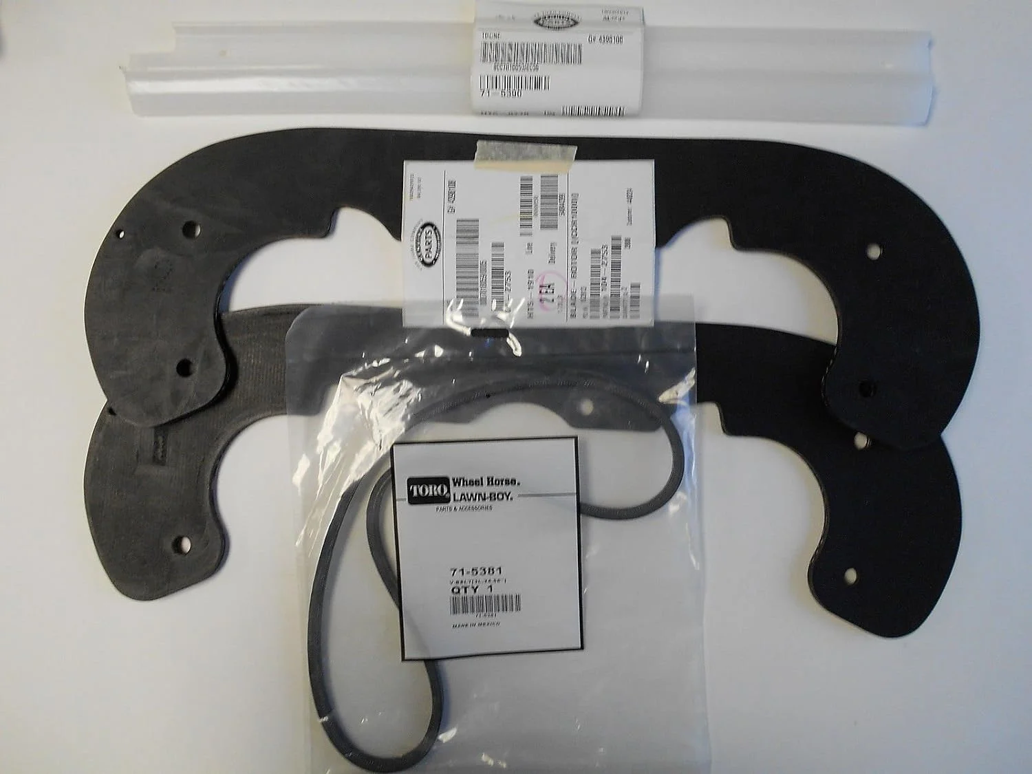 Genuine Toro CCR1000 CCR-1000 Snow Thrower Paddle, Scraper Bar And Belt Set/Kit, 104-2753, 71-5390, 71-5381