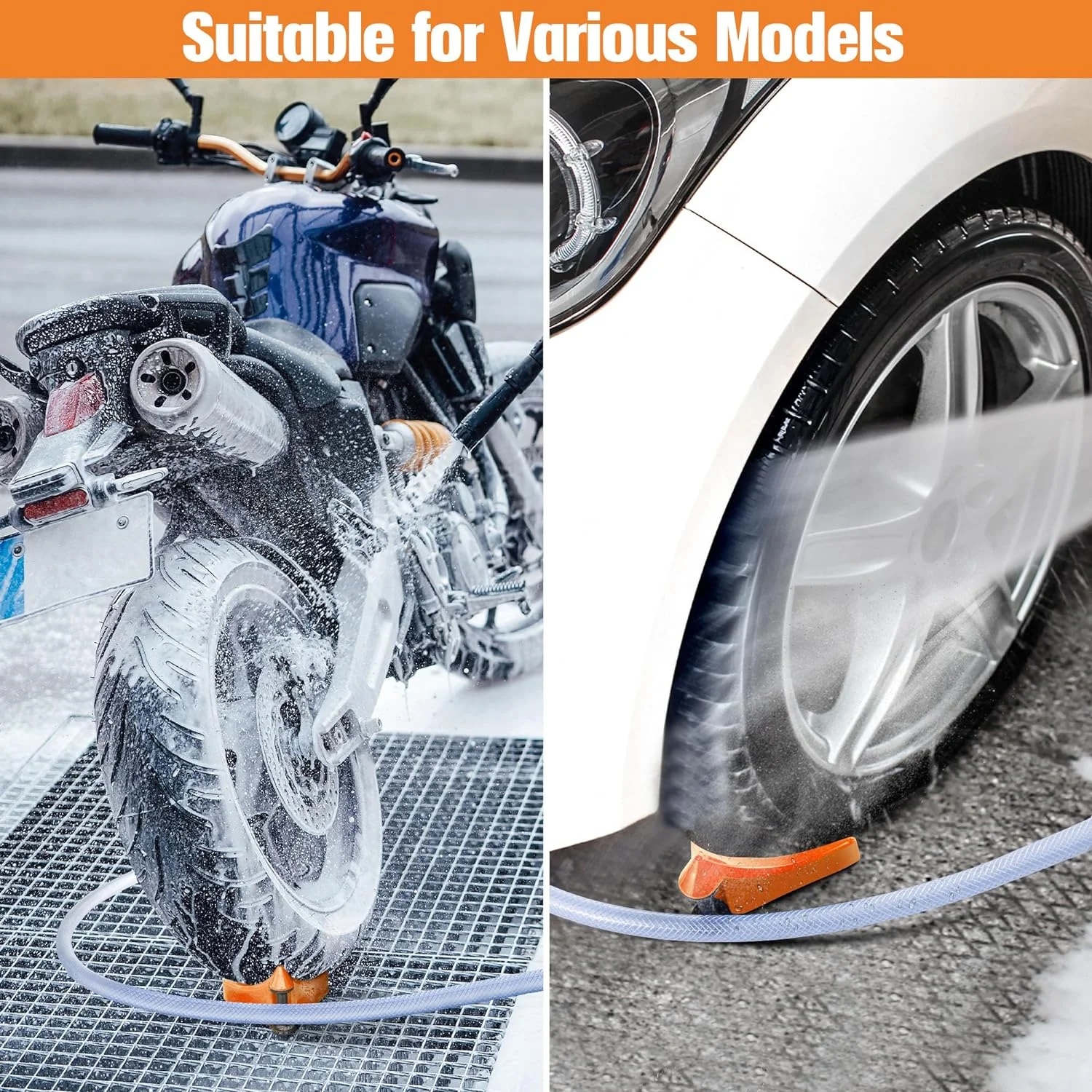 Prevent Pressure Washer Hose Stuck Blue Car Wash Tool Car Hose Guide Prevent Water Pipes from Wearing Out