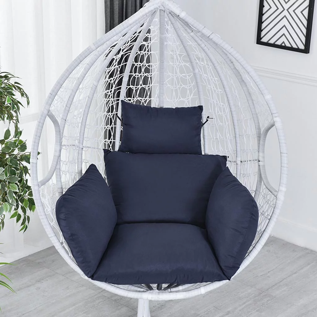 Cushion Swing patio and garden Weave Hanging Egg Chair Outdoor Cushion Detached Pad Dark Blue