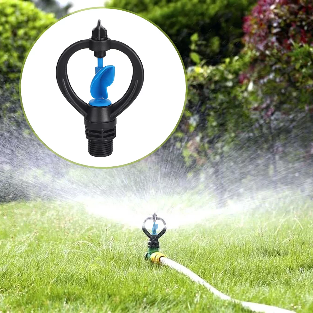 Uadme 5Pcs Lawn sprinklers Garden lawn plastic impeller sprinklers Garden sprinkler watering nozzles Irrigation tools