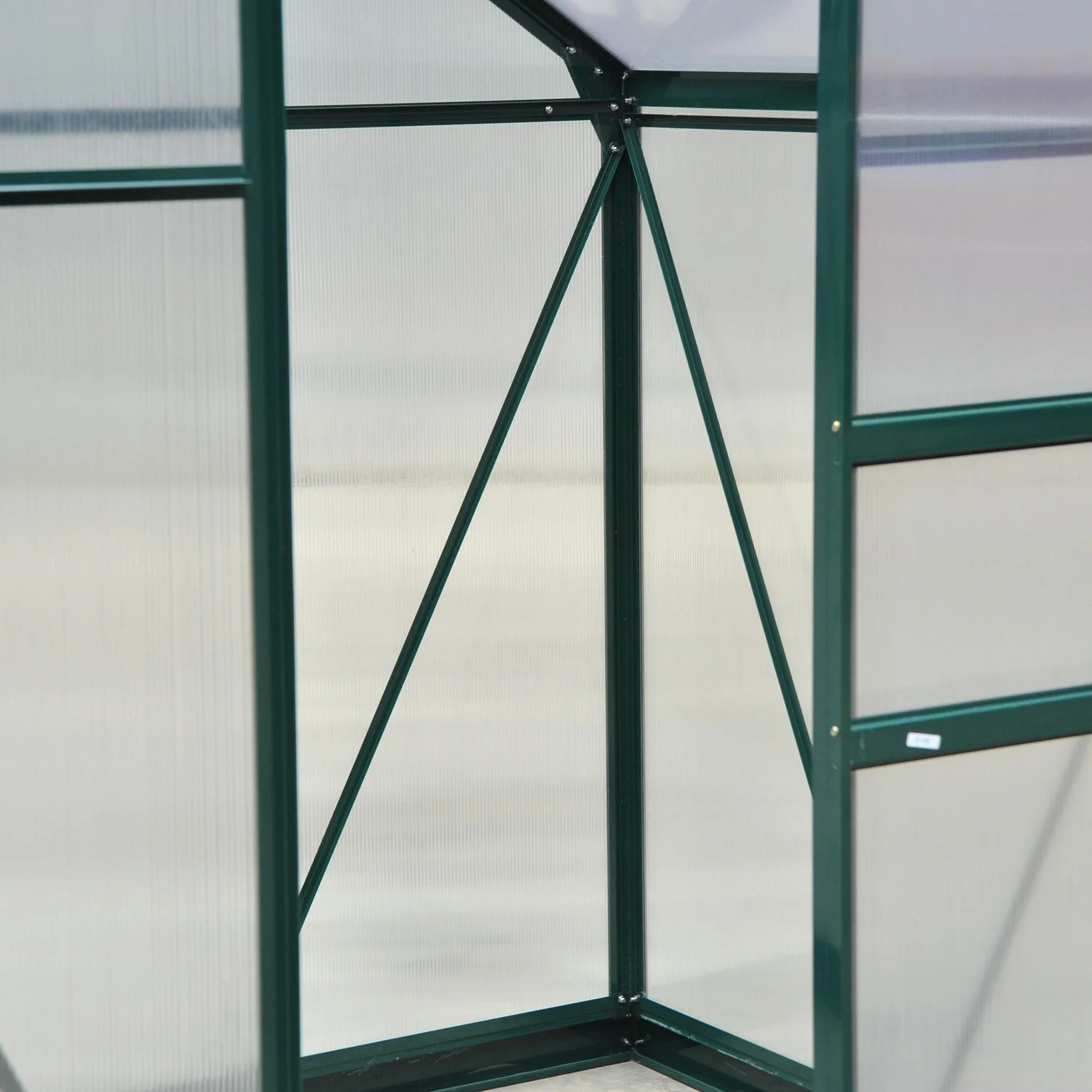 Outsunny 6' x 4' x 7' Twin Wall Polycarbonate Walk-In Garden Greenhouse