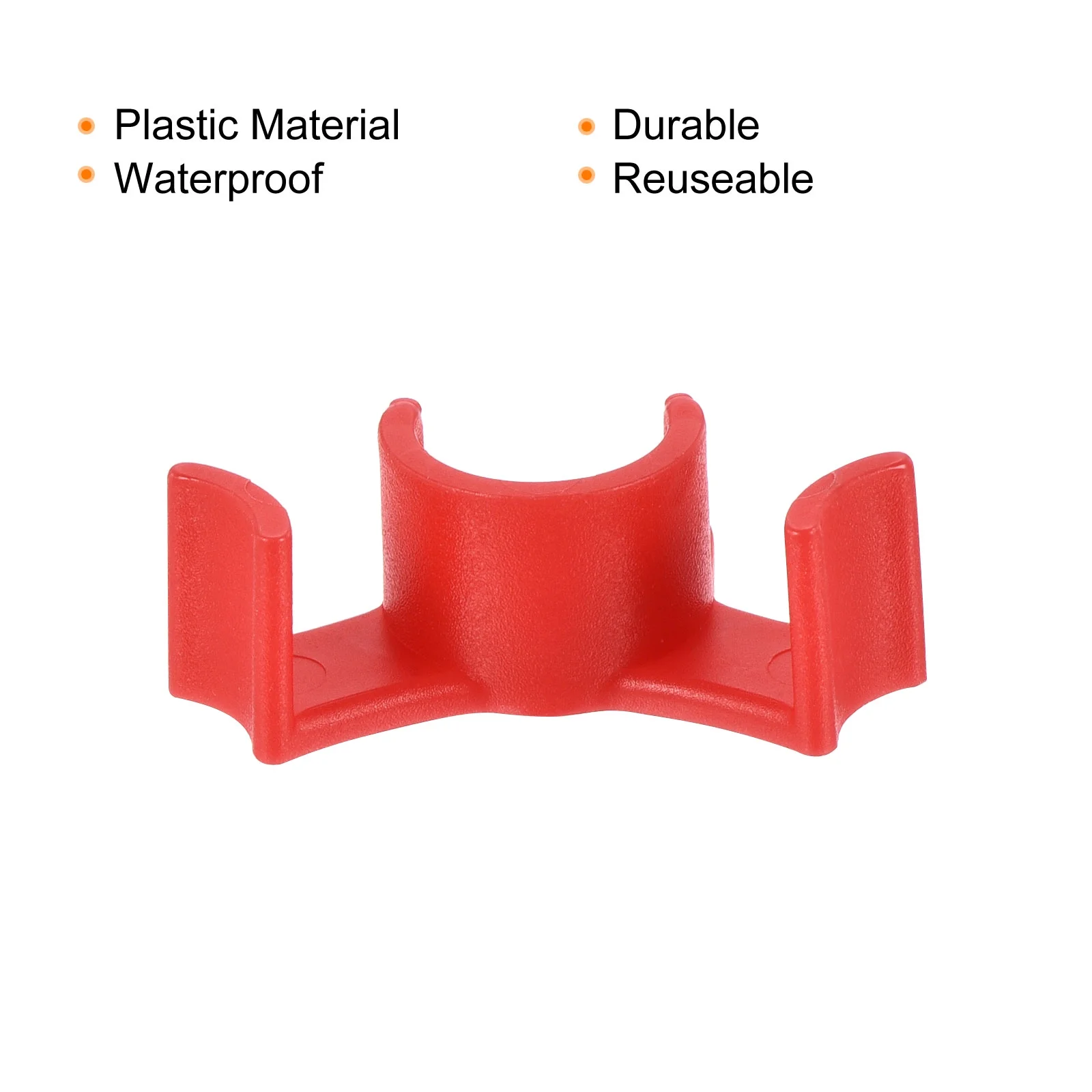 Uxcell 90 Degree Plant Bending Clip Stem Fixing Branch Shape Buckle Red 40 Pack