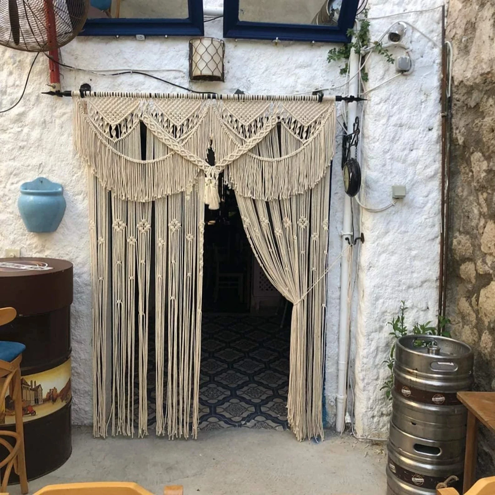 KNITTWORLD Macramé Handmade /Wedding- Woven Decoration Arch Backdrop Macramé/ Wall Art Tapestry | LARGE