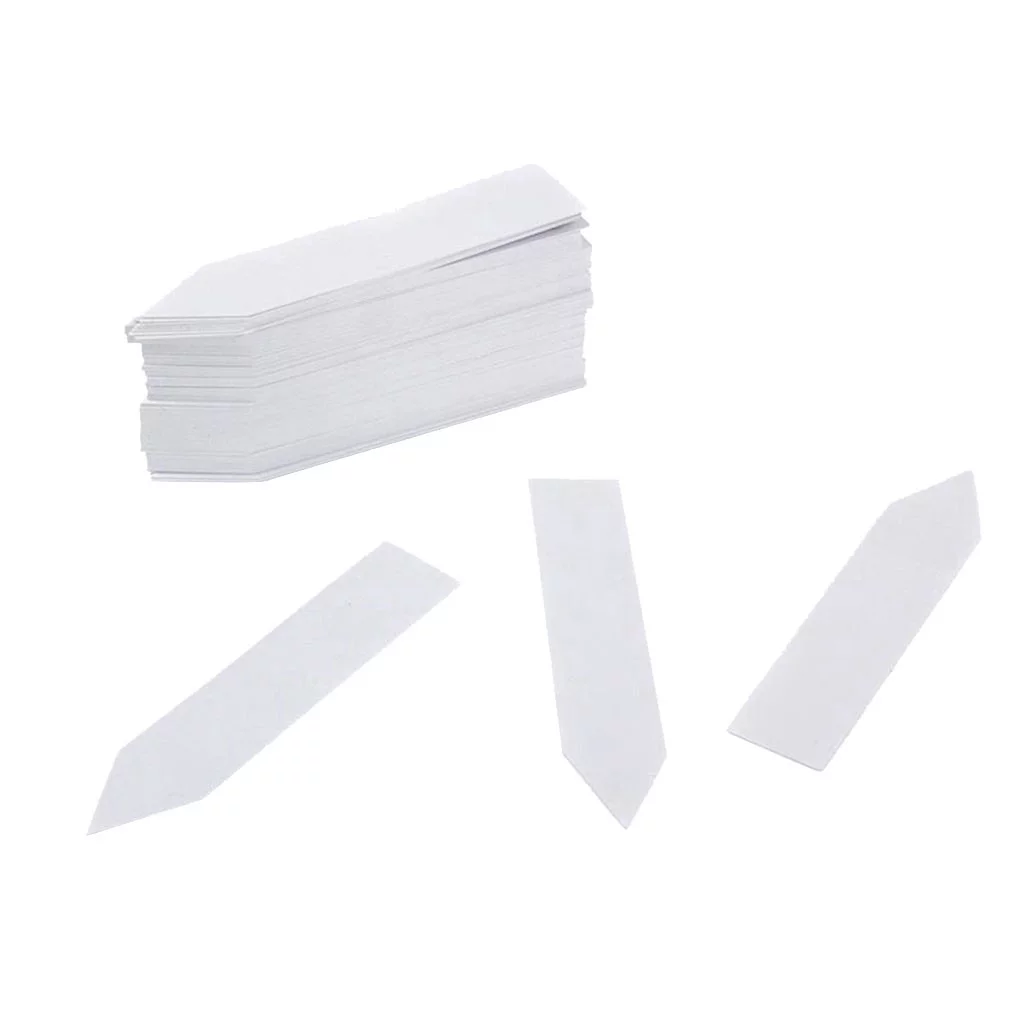 100 Pcs Labels Pot Marker Nursery Garden Stake Tags 10cm x2cm Solar Ground Lights Vegetable for Garden Dirt Container Sunflower Holder for Phone outside Solar Ground *12PCS