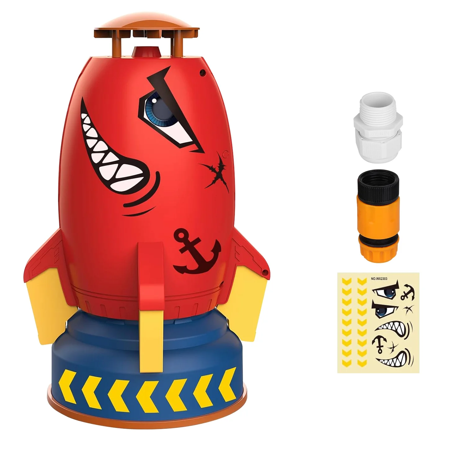 Rocket Sprinkler Launcher iMounTEK Outdoor Water Toys for Kids Summer Garden Water Play Toys Yard Sprinkler with 360° Rotation Birthday Gift for Girls Boys Age 3+ Year Old