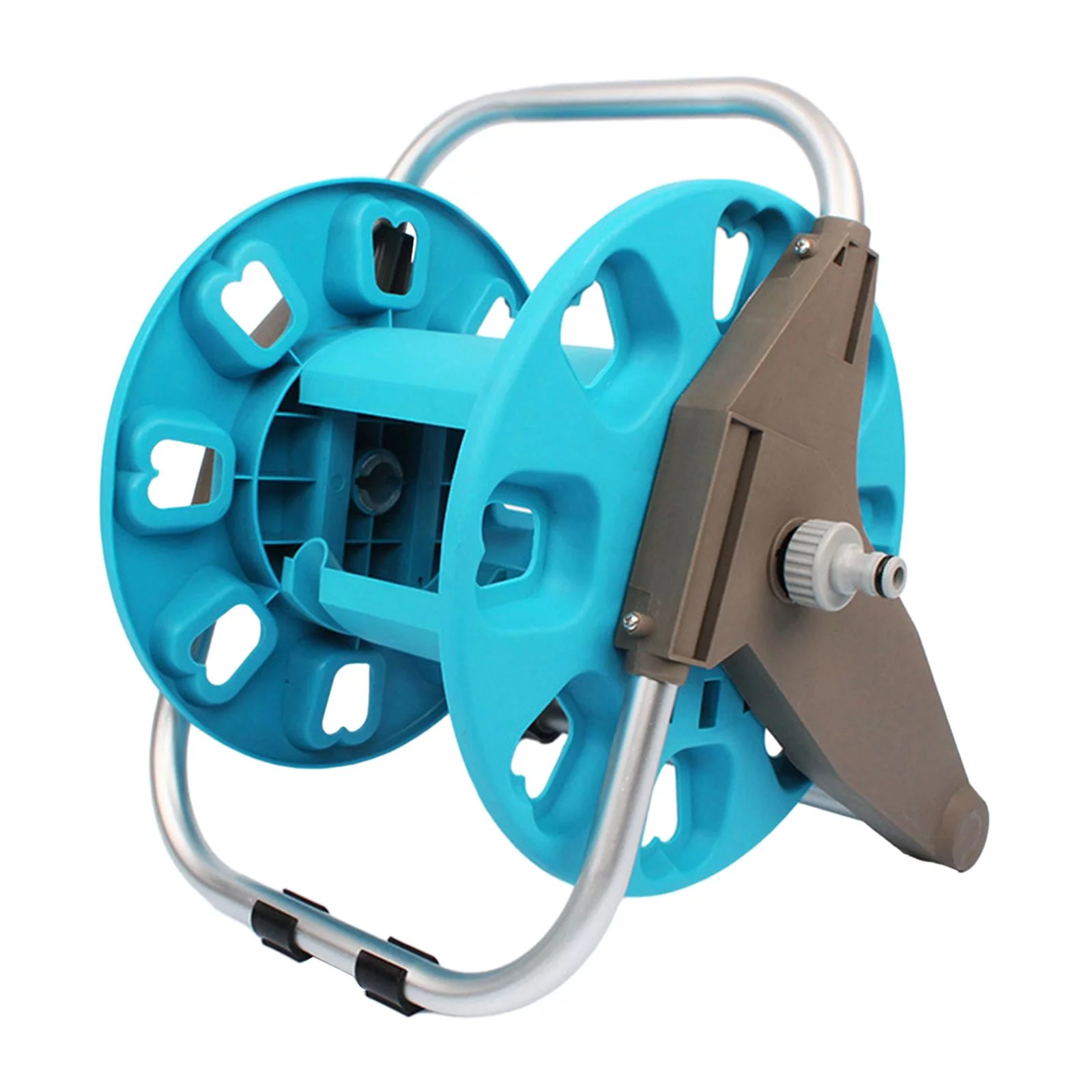 Garden Hose Holder Reel Water Hose Storage Rack, Holds 98.4 ft Hose, Universal ,Portable, Easy to Collect Hose Pipe Organizer