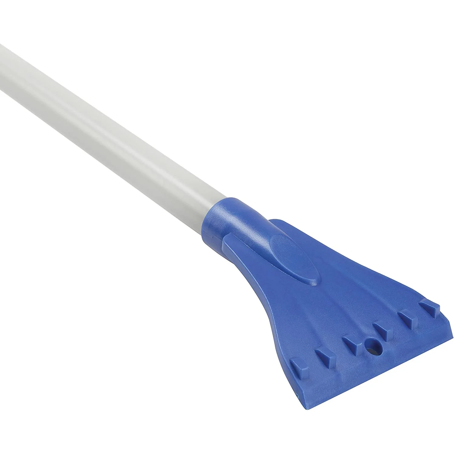 Snow Joe SJBLZD-LED 4-In-1 Telescoping Snow Broom + Ice Scraper, 18-Inch Foam Head, Headlights, Blue - (Open Box)