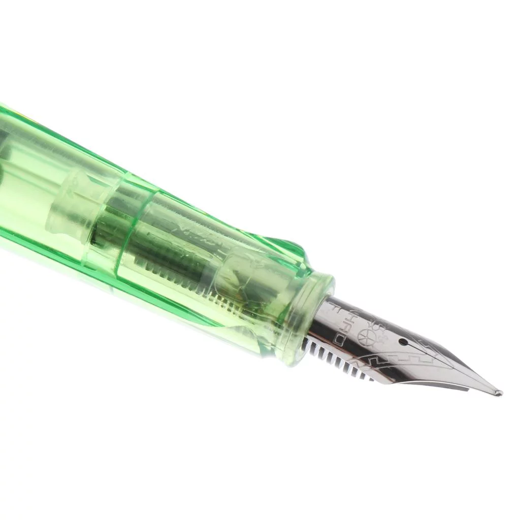 Transparent Clear Acrylic Fountain Pen Smooth Fine Nib 0.5 mm 0.