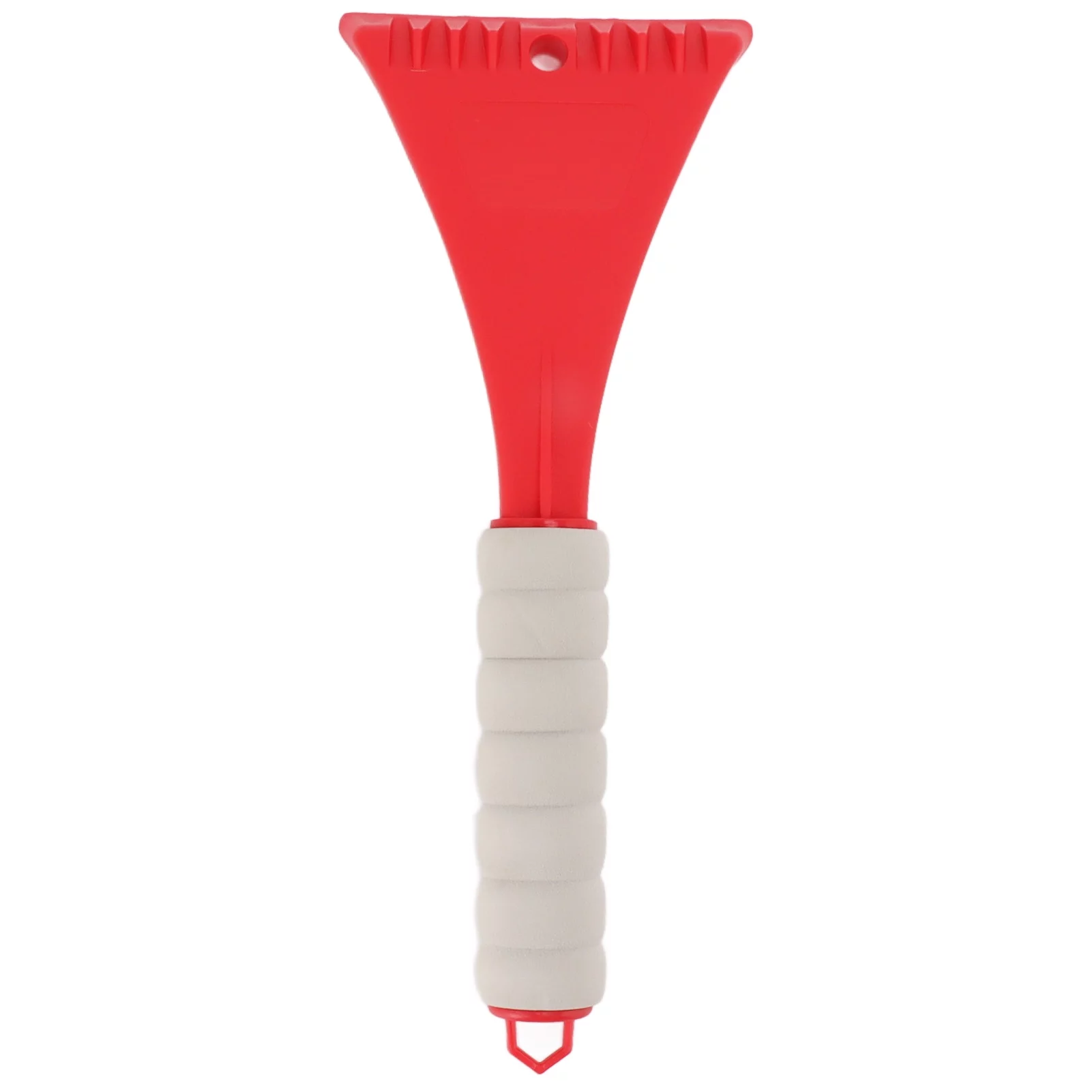 Verdant Touch Car Ice Shovel Car Windshield Shovel EVA Ergonomic Handle Rounded Corner Safe Portable Car Ice Scraper for Vehicle Outdoor Snow Red