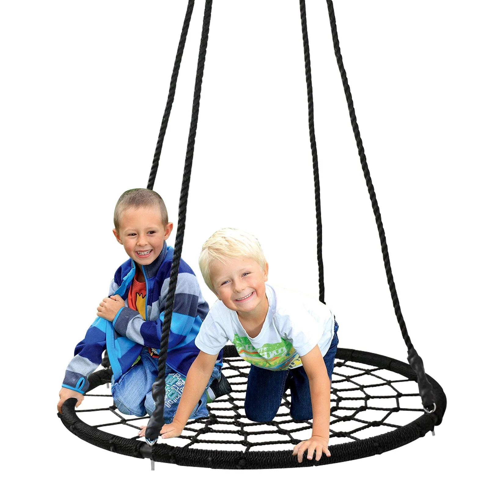 Spider Web Tree Saucer Swing Circular Flying Saucer with Ropes & Straps 40